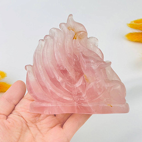 Лиса "Кицунэ" из Розового кварца, Артикул: 088085 - изображение товара №1