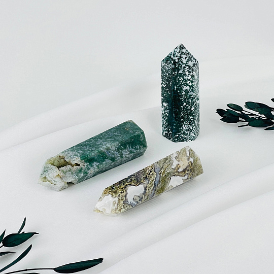 Кристалл из Мохового агата, Артикул: 088768 - изображение товара №1