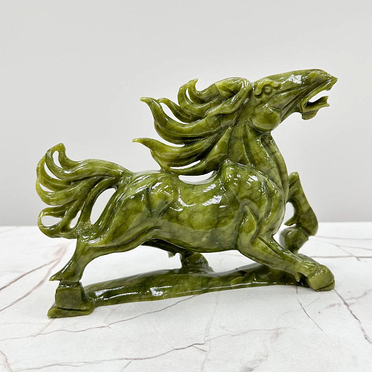 Статуэтка резная Конь из Змеевика, Артикул: 117297 - изображение товара №2