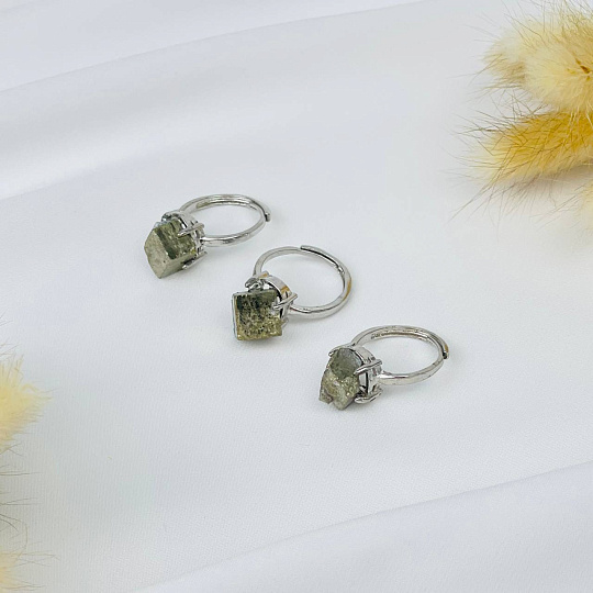 Кольцо регулируемое из Пирита, Артикул: 115752 - изображение товара №1