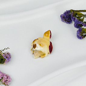 Фугурка резная Черепаха из Яшмы (Мукаит), Артикул: 116542 - изображение товара №3