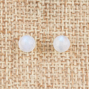 Пусеты с Лунным камнем