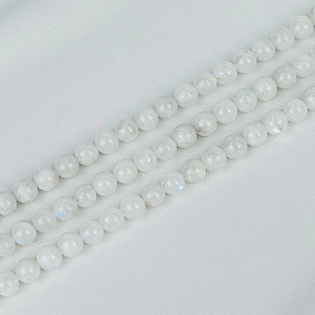 Бусины для украшений из Лунного камня (48 бусин), Артикул: 076988 - изображение товара №3