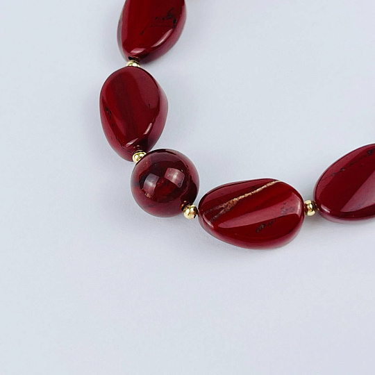 Браслет регулируемый из Яшмы, Артикул: 117890 - изображение товара №3