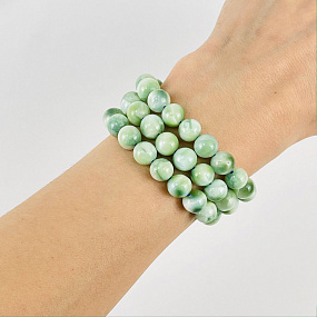 Бусины для украшений из Ангелита (46 бусин), Артикул: 116962 - изображение товара №2