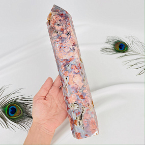 Кристалл из розового цветочного Агата, Артикул: 117076 - изображение товара №2