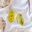 Кристалл двухконечный из Цитрина
