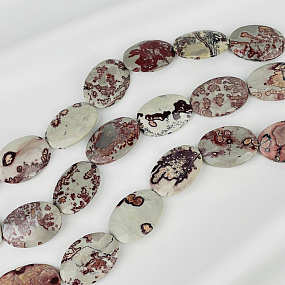 Бусины для украшений из пейзажной Яшмы, Артикул: 117447 - изображение товара №2