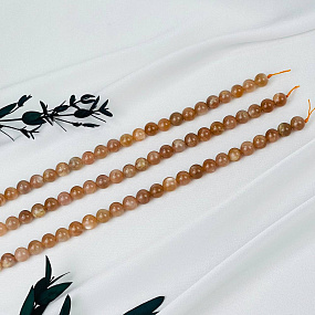 Бусины для украшений из Лунного камня (46 бусин), Артикул: 082066 - изображение товара №3