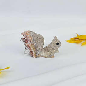 Белка из камня с друзами Горного Хрусталя, Артикул: 117424 - изображение товара №3