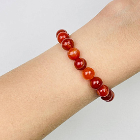 Браслет из Сардоникса, Артикул: 077444 - изображение товара №1