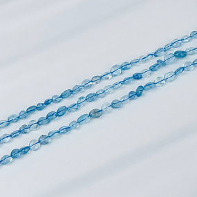 Бусины для украшений из Аквамарина (галтовка), Артикул: 093108 - изображение товара №1