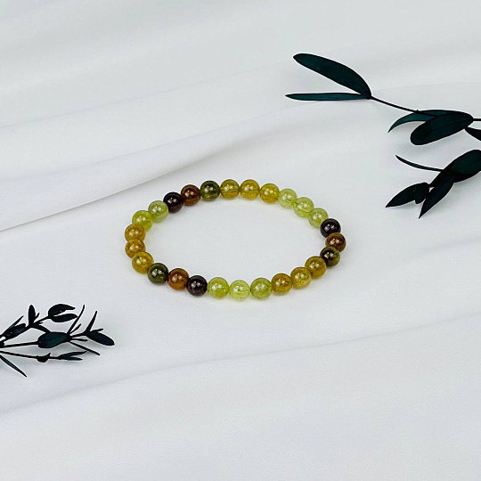 Браслет из Граната (Гроссуляр), Артикул: 115937 - изображение товара №2