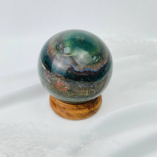 Шар из океанической Яшмы, Артикул: 082717 - изображение товара №1