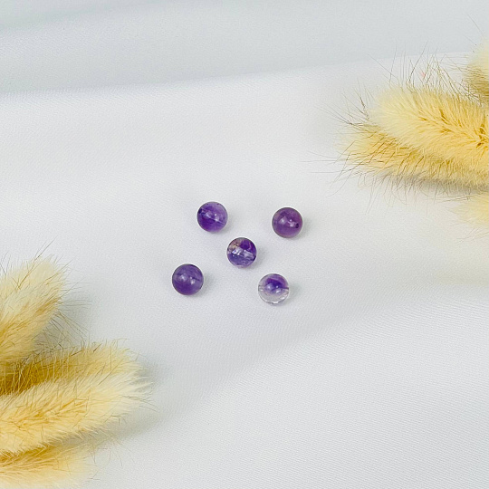 Бусины для украшений из Аметиста (5 шт), Артикул: 117248 - изображение товара №1