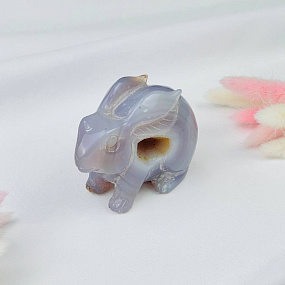 Кролик резной из Агата с жеодой, Артикул: 096842 - изображение товара №2