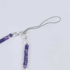 Держатель для телефона из Лепидолита и Горного Хрусталя, Артикул: 118148 - изображение товара №3