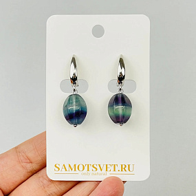 Серьги из Флюорита