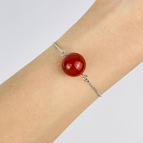Браслет регулируемый с Сердоликом, Артикул: 117854 - изображение товара №2