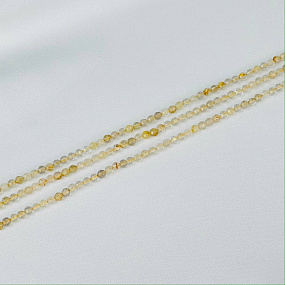 Бусины для украшений из Рутилового кварца (130 бусин), Артикул: 086664 - изображение товара №1