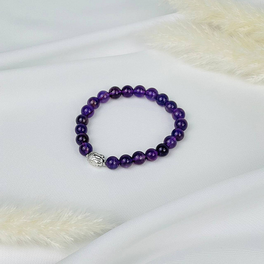 Браслет Будда из Аметиста, Артикул: 079603 - изображение товара №2