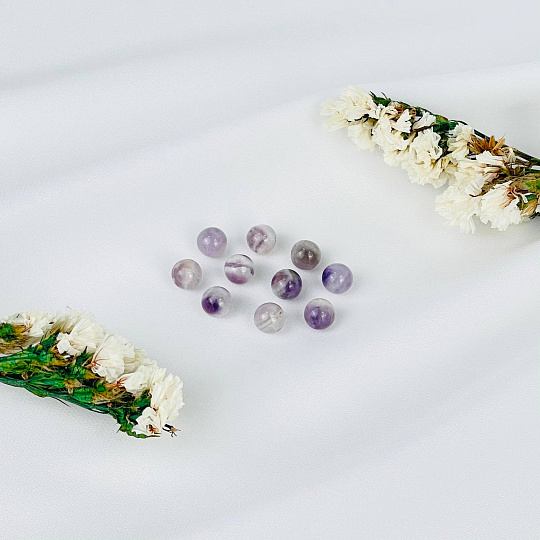 Бусины для украшений из кварцевого Аметиста (10 шт), Артикул: 117526 - изображение товара №1