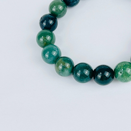 Браслет из Мохового агата, Артикул: 075129 - изображение товара №3