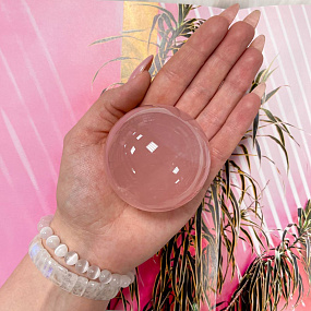 Шар из мадагаскарского Розового кварца, Артикул: 088915 - изображение товара №3