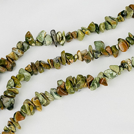 Бусины для украшений из океанической Яшмы крошка, Артикул: 116713 - изображение товара №3