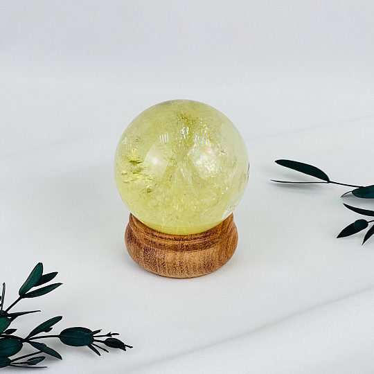 Шар из Цитрина на подставке, Артикул: 117492 - изображение товара №1