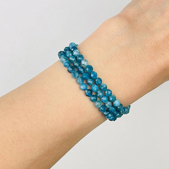 Бусины для рукоделия из Апатита огранка (Бразилия), Артикул: 082080 - изображение товара №1