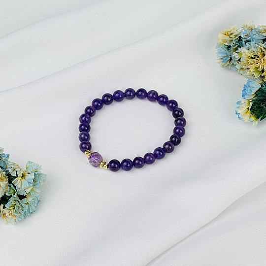 Браслет из Аметиста, Артикул: 117869 - изображение товара №3