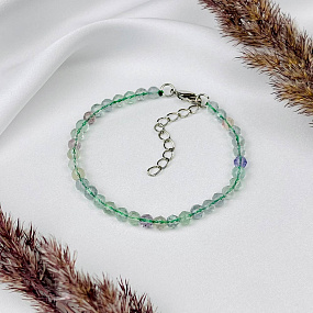 Браслет из Флюорита огранка, Артикул: 089006 - изображение товара №1