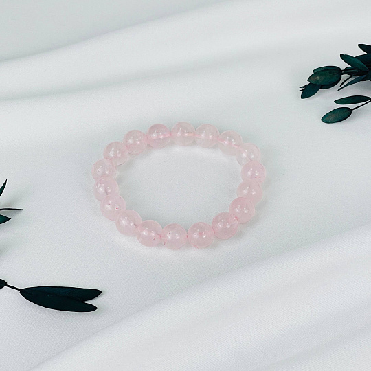 Браслет из Розового кварца, Артикул: 090940 - изображение товара №2