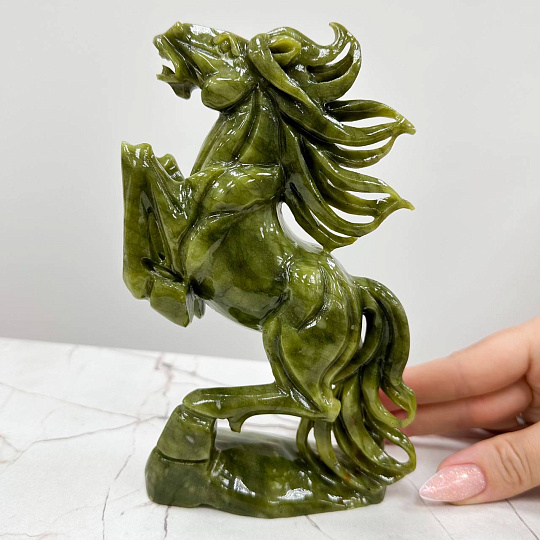 Статуэтка резная Конь из Змеевика, Артикул: 117296 - изображение товара №4