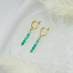 Серьги из Берилла (градиент), Артикул: 114870 - изображение товара №2