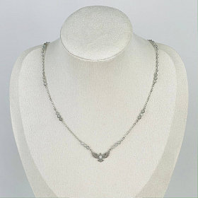 Колье на цепочке из Лабрадора