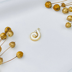 Подвеска: майорка, эмаль (1 шт), Артикул: 092005 - изображение товара №1