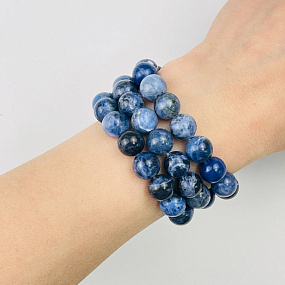 Бусины для украшений из Содалита (32 бусины), Артикул: 052948 - изображение товара №1