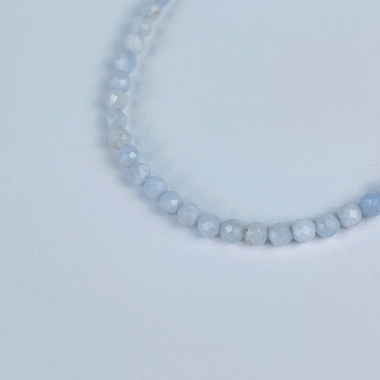 Браслет из голубого Агата, Артикул: 099869 - изображение товара №3