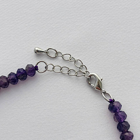 Браслет из Аметиста огранка "В", Артикул: 099733 - изображение товара №4