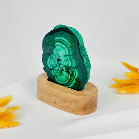 Срез Малахита на подставке, Артикул: 116115 - изображение товара №2