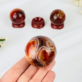 Шар из Сердолика на подставке, Артикул: 116909 - изображение товара №2