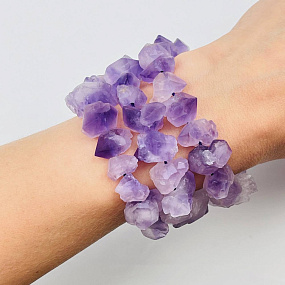 Бусины для украшений из необработанного Аметиста, Артикул: 071138 - изображение товара №2