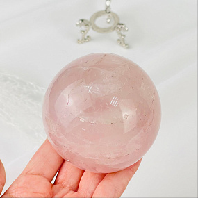 Шар из мадагаскарского Розового кварца, Артикул: 089317 - изображение товара №2