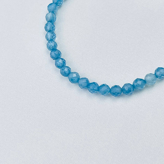 Браслет из Аквамарина (градиент), Артикул: 114699 - изображение товара №3