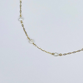 Колье на цепочке с Жемчугом, Артикул: 117002 - изображение товара №2