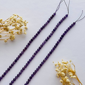 Бусины для украшений из Аметиста, Артикул: 097100 - изображение товара №3