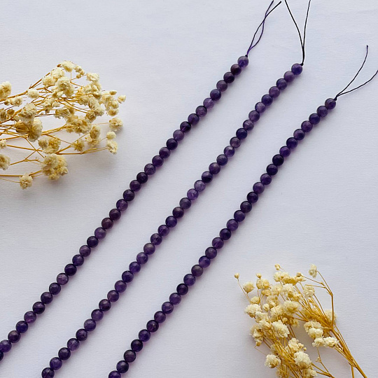 Бусины для украшений из Аметиста, Артикул: 097100 - изображение товара №3