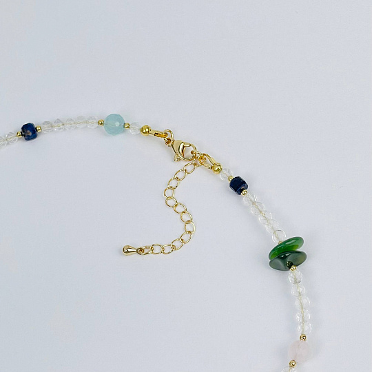 Колье из Горного Хрусталя и Самоцветов, Артикул: 116883 - изображение товара №3